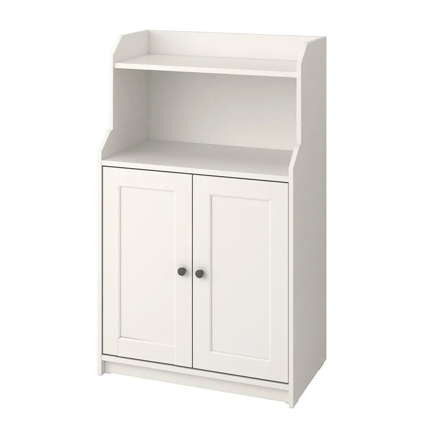 HAUGA Cabinet with 2 doors, white 70x116 cm, 40415074