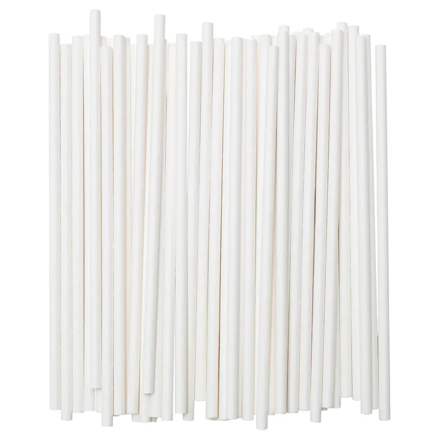 FORNYANDE Drinking straw, paper/white, 40442968