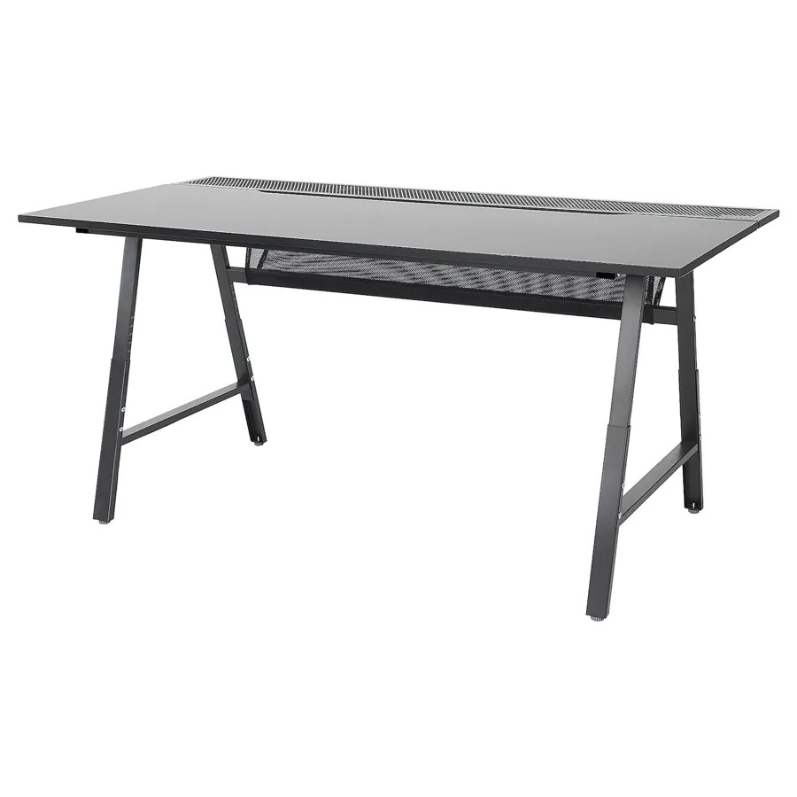 UTESPELARE Gaming desk, black 160x80 cm, 40500350