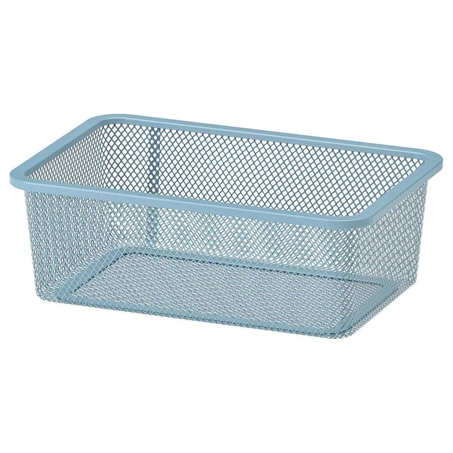 TROFAST Mesh storage box, grey-blue, 20x30x10 cm, 40530069