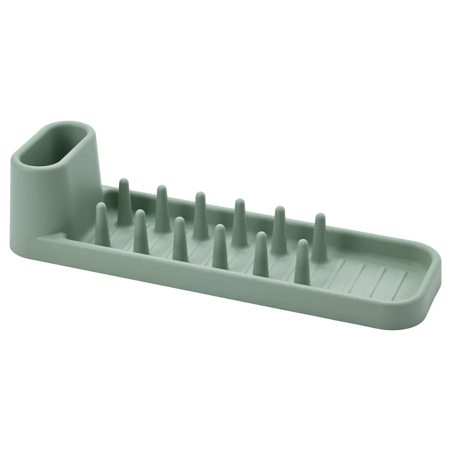 STAMLING dish drainer, light grey-green, 48 cm, 40574299