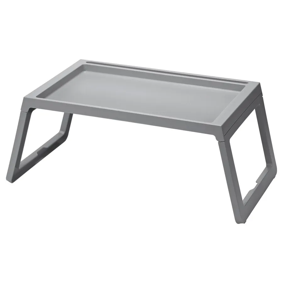 KLIPSK bed tray, grey, 50330550