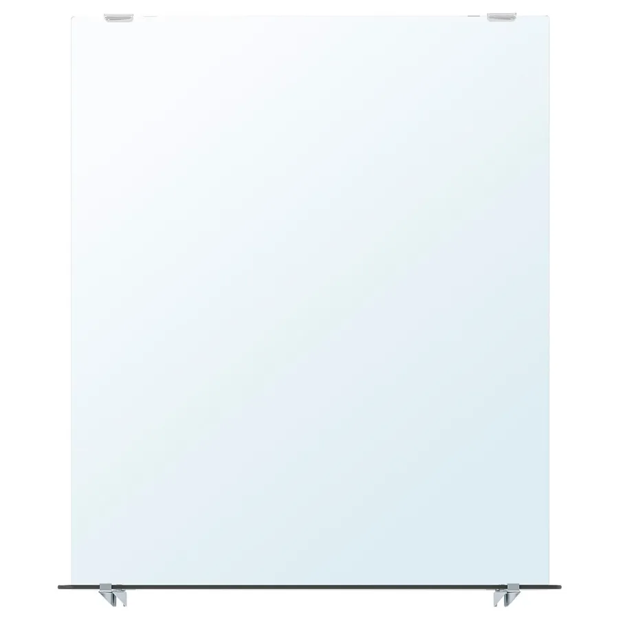 NYSJON mirror with shelf, white, 50x60 cm, 50470866
