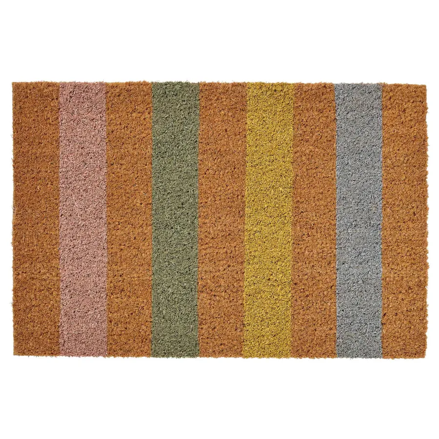 SOLLESTED door mat, indoor, natural/stripe, 40x60, 50514083
