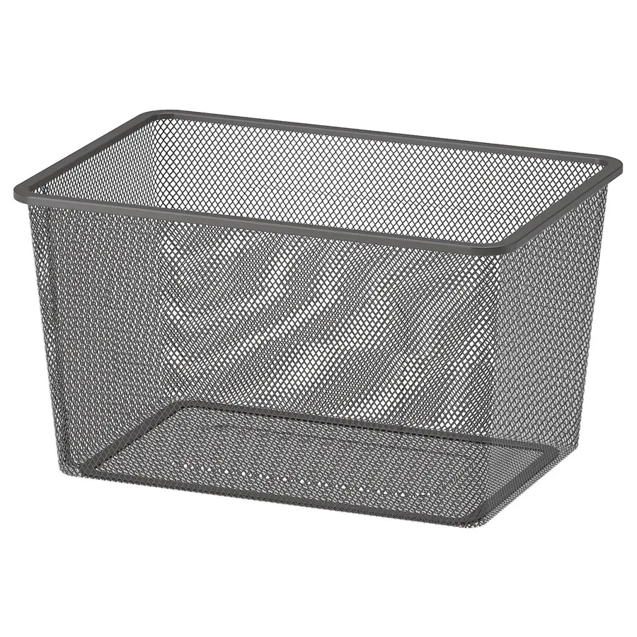 TROFAST Mesh storage box, dark grey, 42x30x23 cm, 50518566