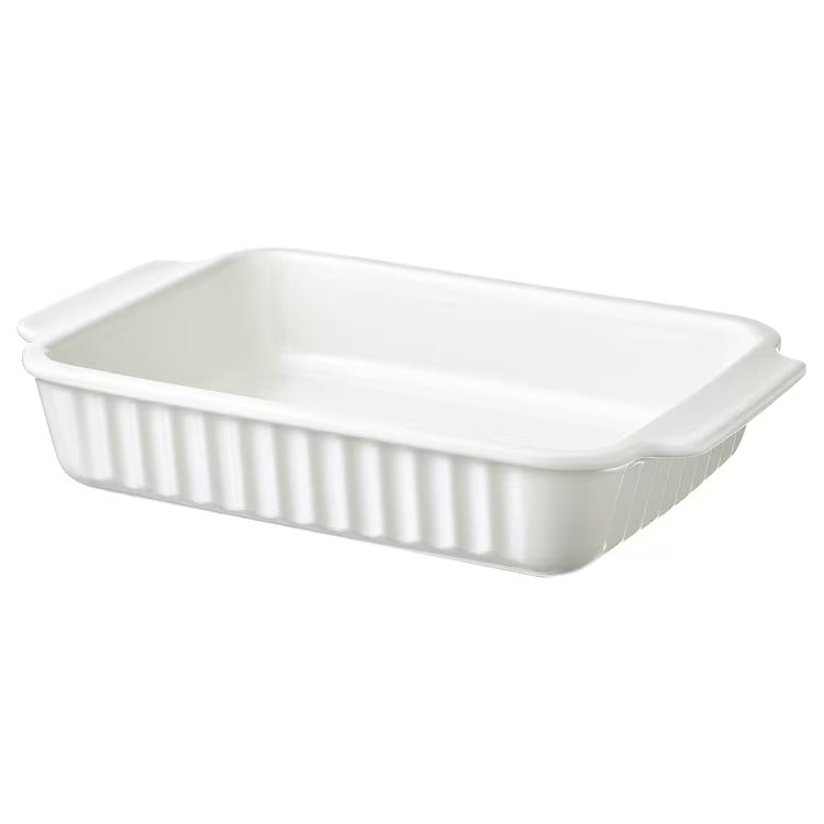 POETISK Oven dish, off-white, 34x23 cm, 00513868