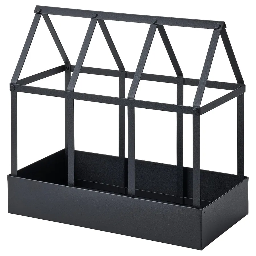 SENAPSKAL  Decoration greenhouse,in/outdoor black 34 cm, 60478372