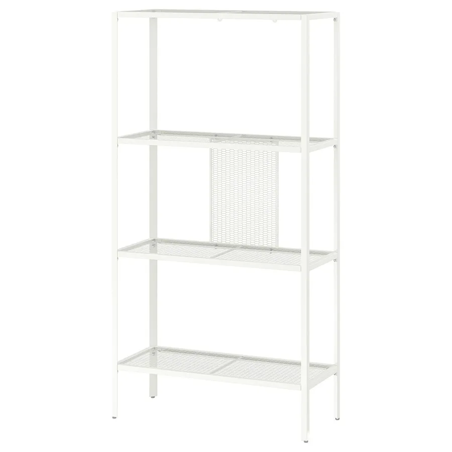 BAGGEBO Shelving unit, metal/white 60x25x116 cm, 60483873