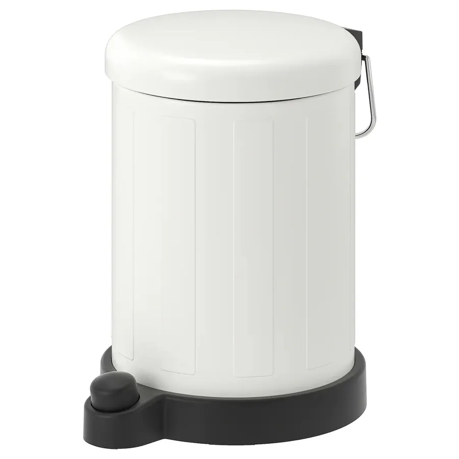 TOFTAN waste bin, white, 4 l, 60494027