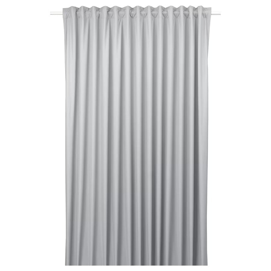 BENGTA block-out curtain, 1 length, light grey, 210x250 cm, 60512998