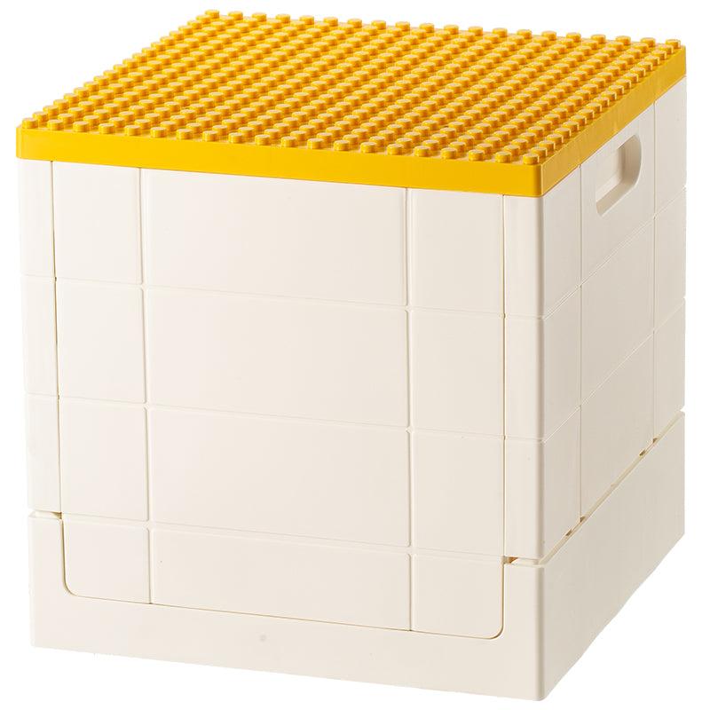 Lego Foldable Storage box, Yellow Lid, 32*32*32Cm 4589767206499