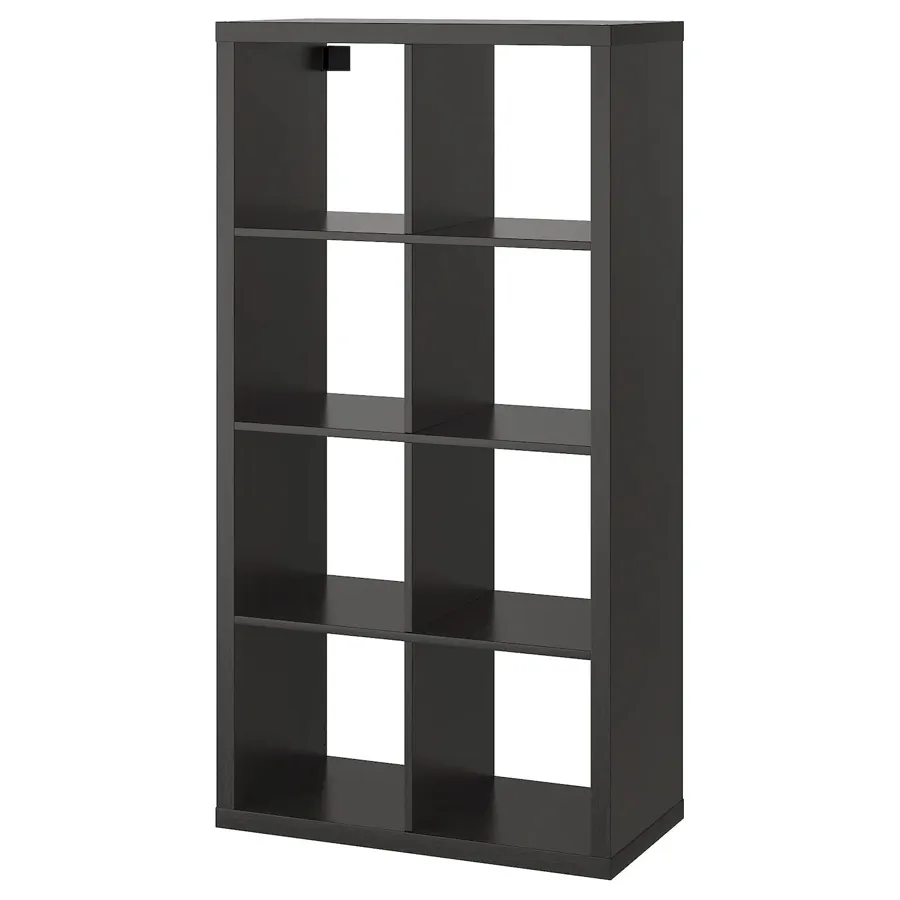 KALLAX Shelving unit, black-brown, 77x147 cm, 70351891