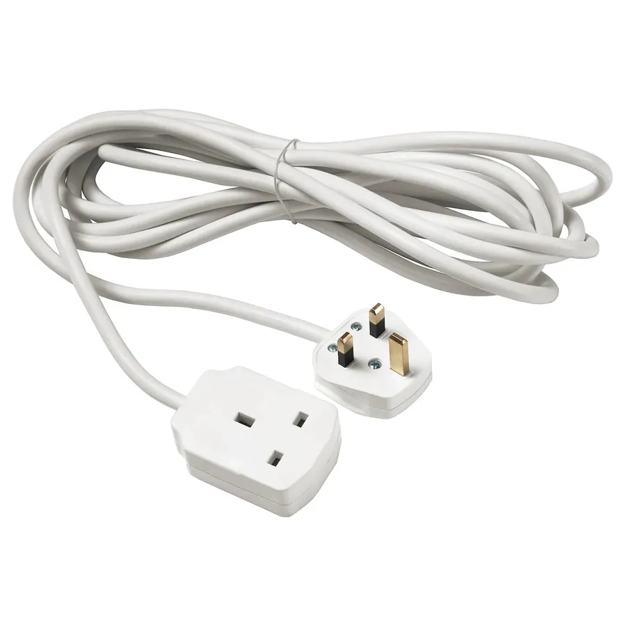 KOPPLA Extension cord, earthed white, 3 m, 70430049