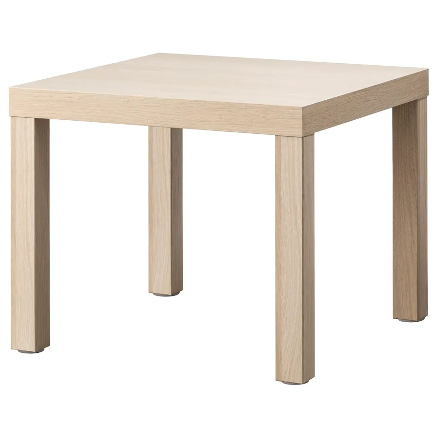 LACK Side table, white stained oak effect, 55x55 cm, 70431534