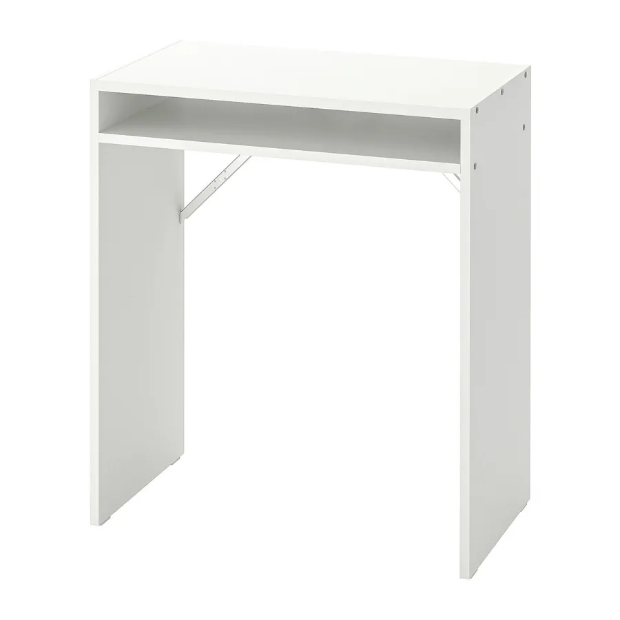 TORALD Desk with shelf unit, white 65x40 cm, 70493956