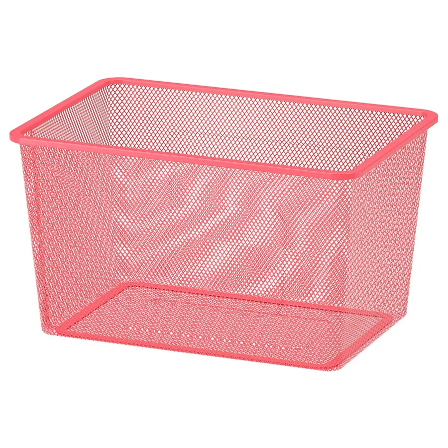 TROFAST Mesh storage box, light red, 42x30x23 cm, 70518457