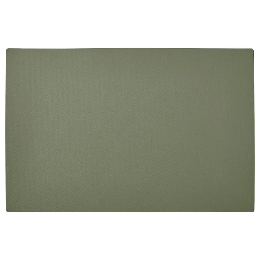 UTSADD place mat for food bowl, grey-green, 33x50 cm, 70569215