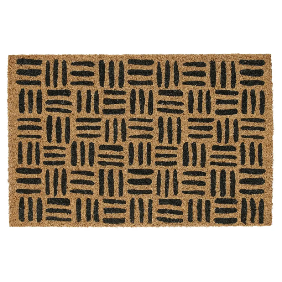 CYKELGRIND door mat, natural/black, 40x60 cm, 70576131