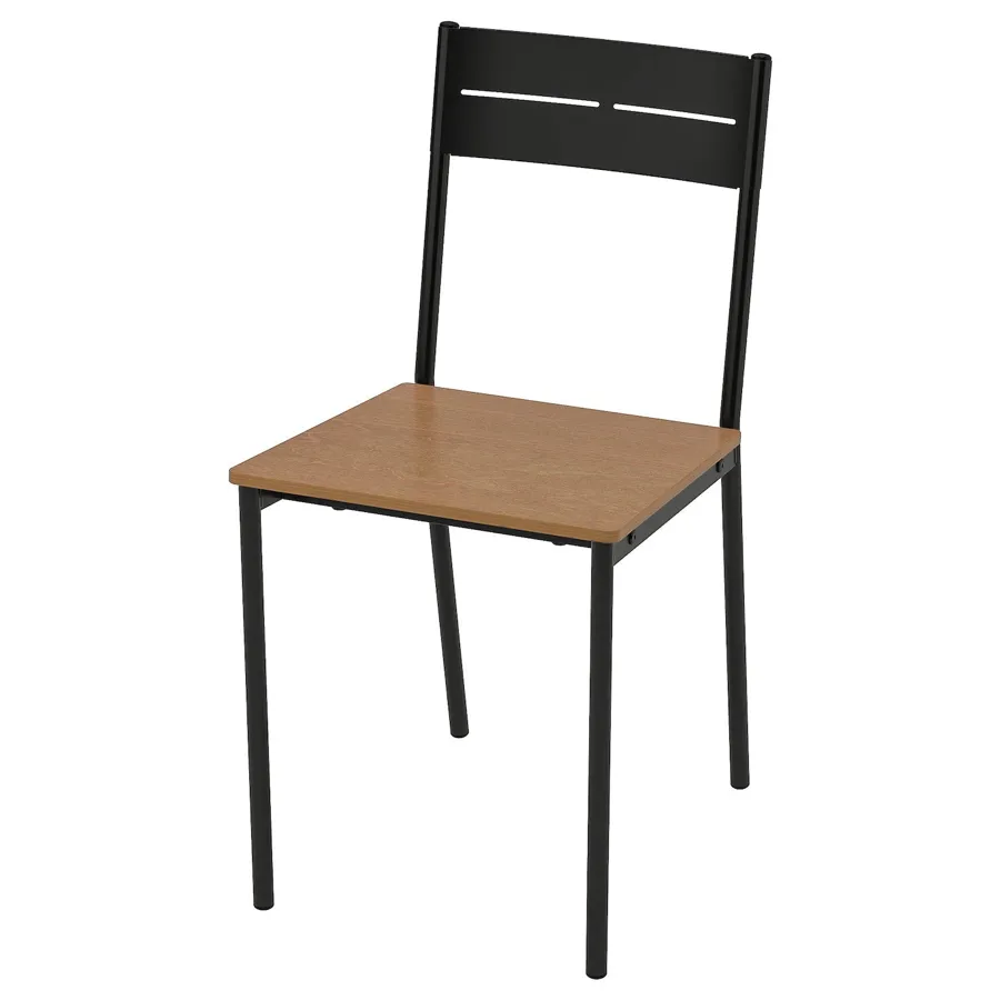 SANDSBERG Chair, black/brown stained, 80388653
