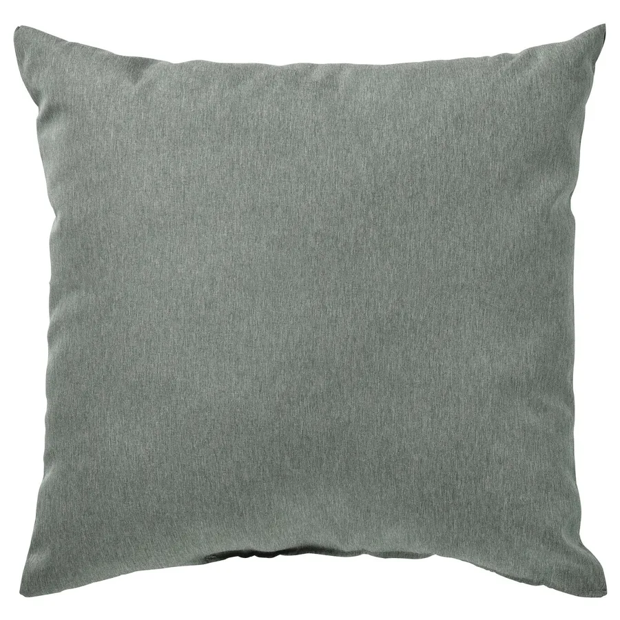 KARLEKSGRAS Cushion, green 40x40 cm, 80495422