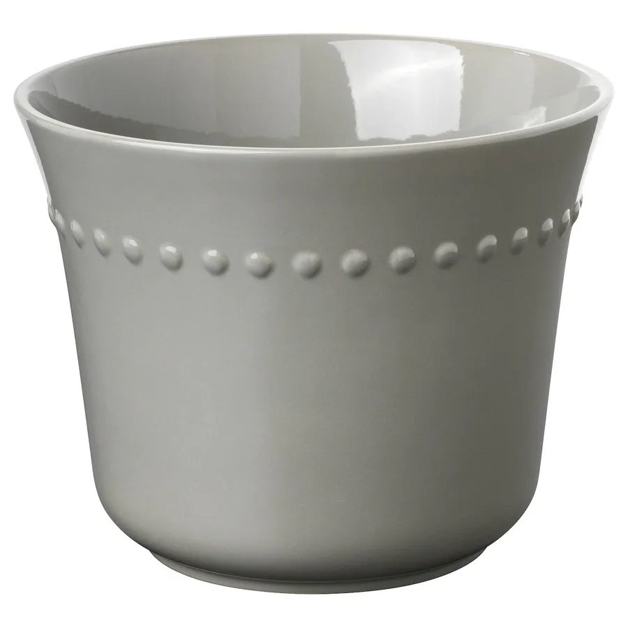 SHARONFRUKT Plant pot, in/outdoor grey 24 cm, 80505218