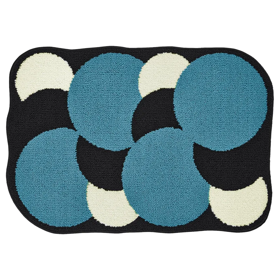 RALER door mat, blue, 40x60 cm, 80578549