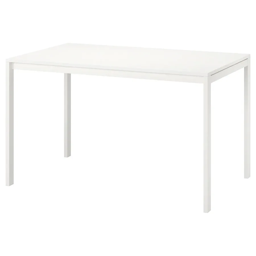 MELLTORP Table, white, 125x75 cm, 89246372