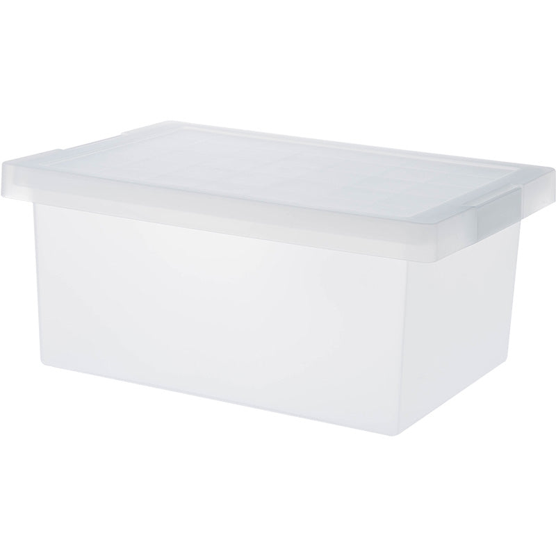 PP Matte Plastic Storage Box For Sundry(S), Clear 37x25x16.5cm, 4589767194581