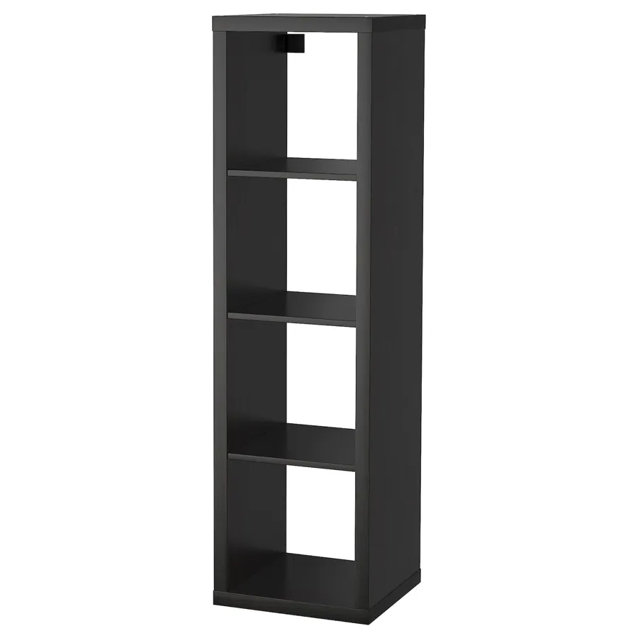 KALLAX Shelving unit, black-brown, 42x147 cm, 90351890
