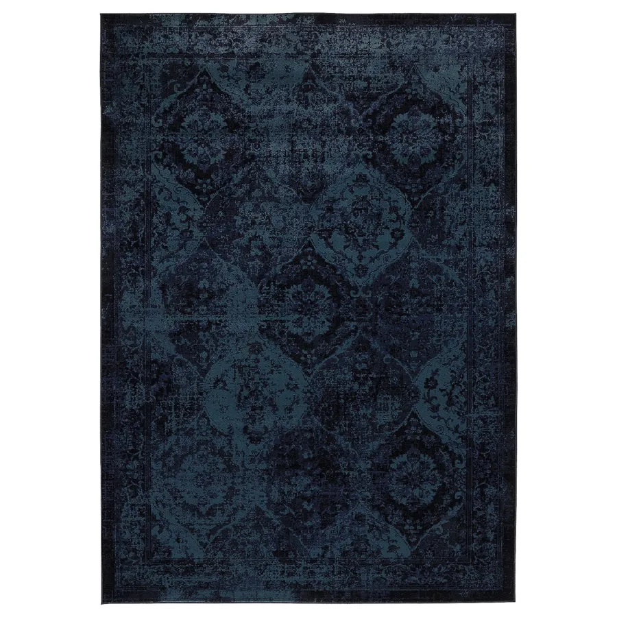 VONSBAK Rug, low pile, dark blue, 170x230 cm, 90528889