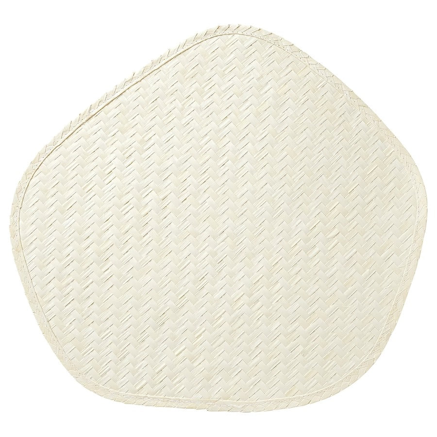 PADDFISK Place mat, palm leaf handmade, 37x35 cm, 90531556