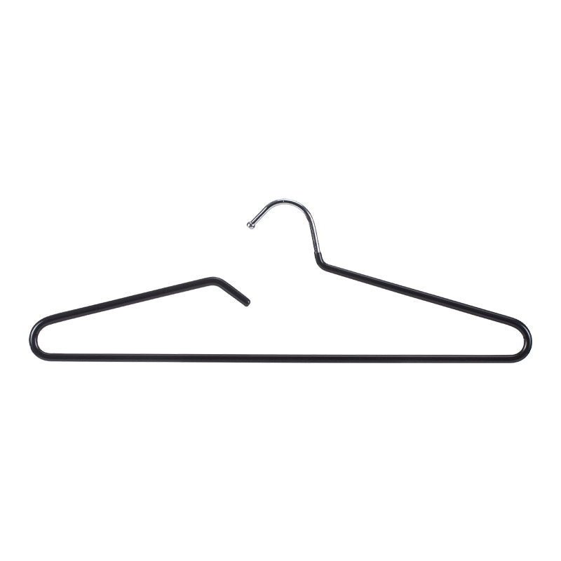 Latex Coated Coat Hanger Black (5 Pcs), Black, 40*12.2Cm 4589767237028