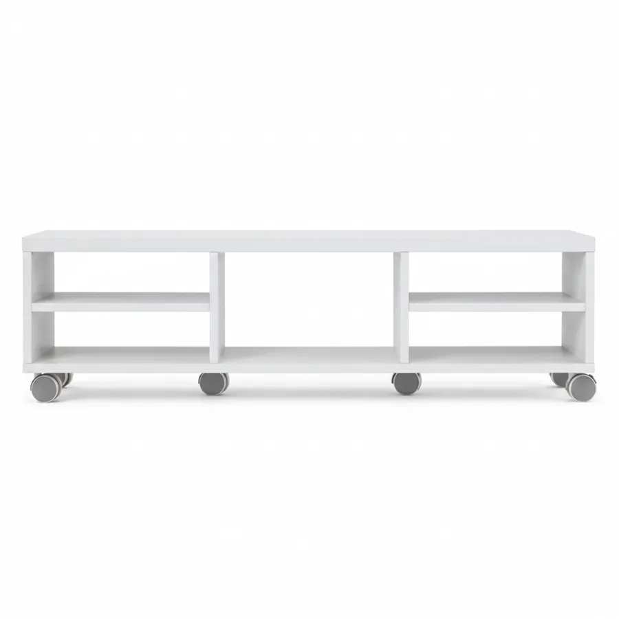 DLC Next Tv Bench On Castor 150x39x40 cm- White, PRO8812