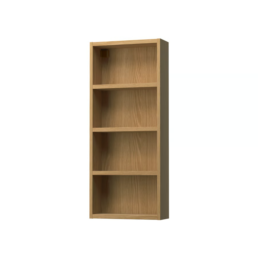 HAGAAN Wall open cabinet, oak effect, 40x15x95 cm