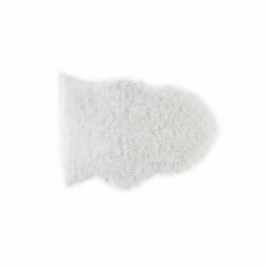 DLC Faux Sheepskin Carpet 65x90 cm - White