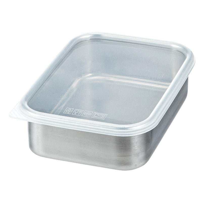 Stainlees Steel Food Fresh Keeping Box-700Ml, Silver, 16.5*12.5*5Cm 4589767245238