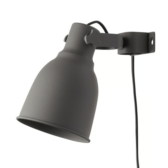 HEKTAR Wall/clamp spotlight, dark grey 80215308