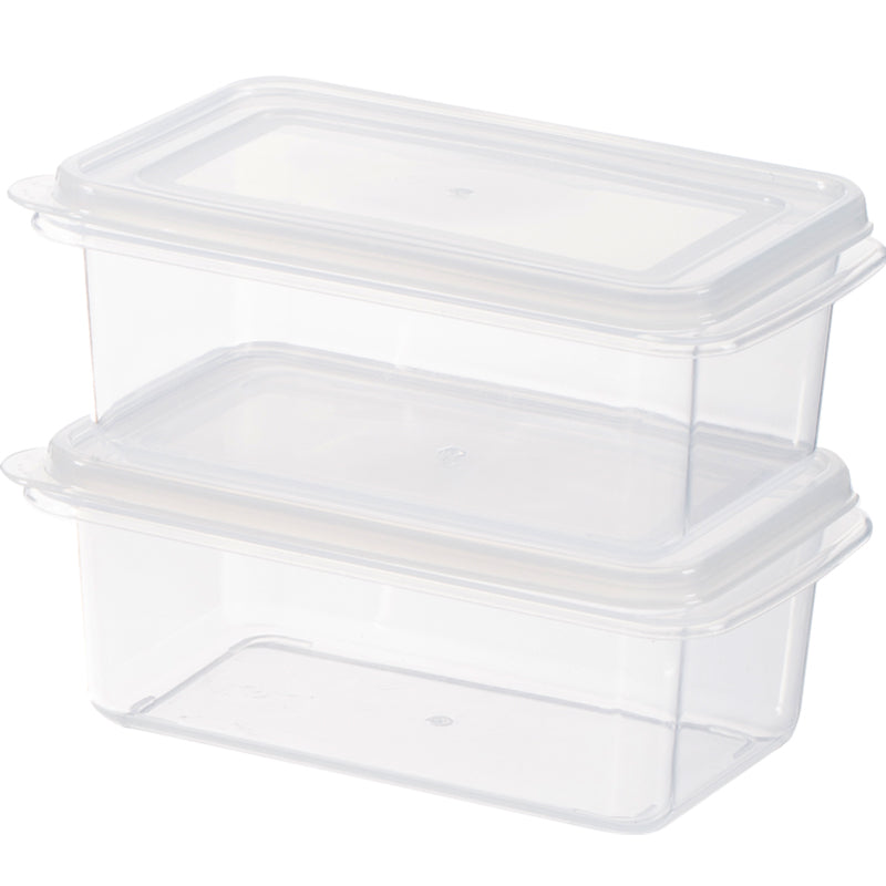 Food Box with lid, Clear, 180ml (Set of 2) 4589767211417