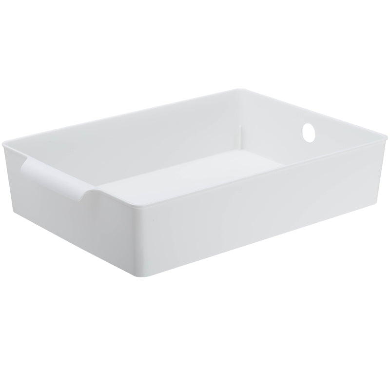 PP Storage Basket, White, 33.7*23.5*7.3Cm 4589767194925