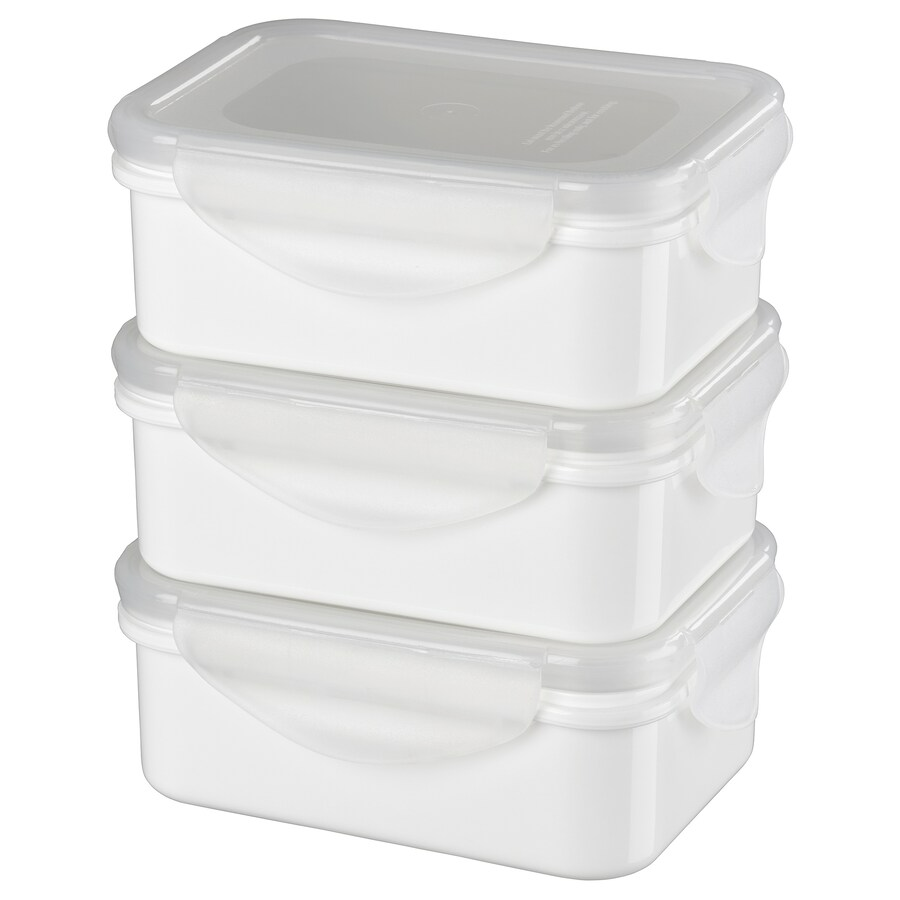 FULLASTAD Lunch box, white, 13x10x5 cm, 20485483