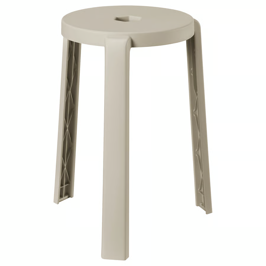 IBBARBO stool, beige, 30570174