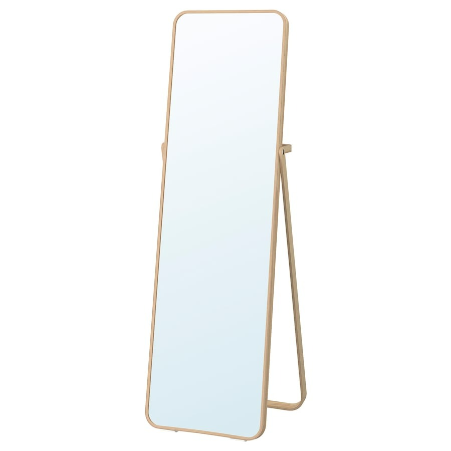 IKORNNES Standing mirror, ash, 52x167 cm, 10298397