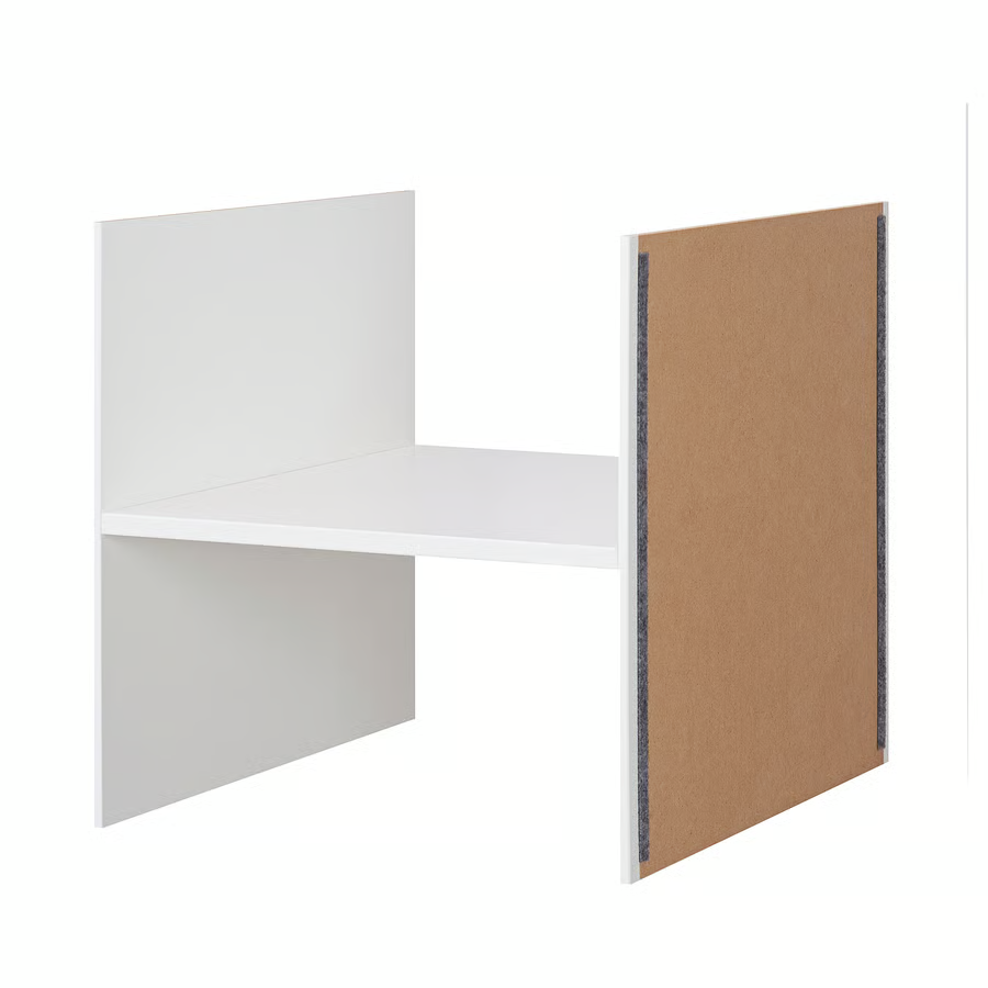 KALLAX Insert with 1 shelf, white, 33x33 cm, 10423725