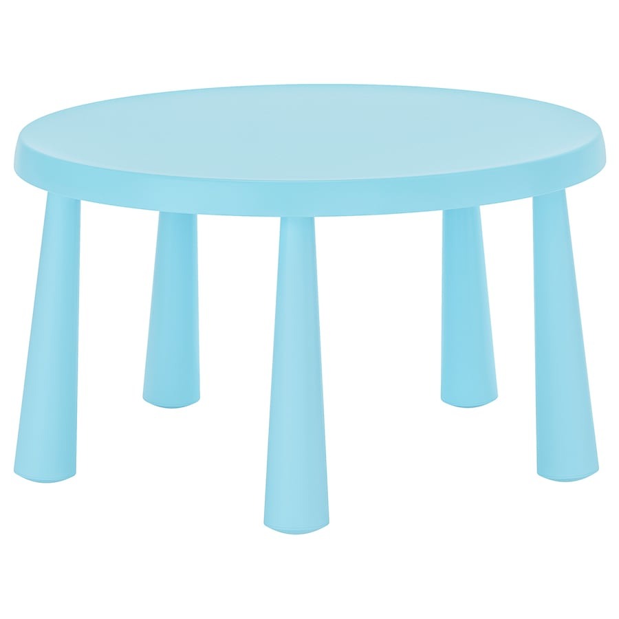 MAMMUT Children's table, in/outdoor/light blue, 85 cm, 80581995