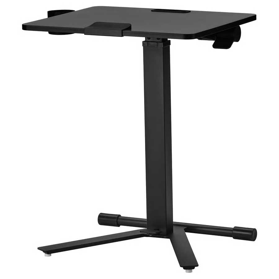 MITTZON Laptop table with castors, black, 66x50 cm, 20515593