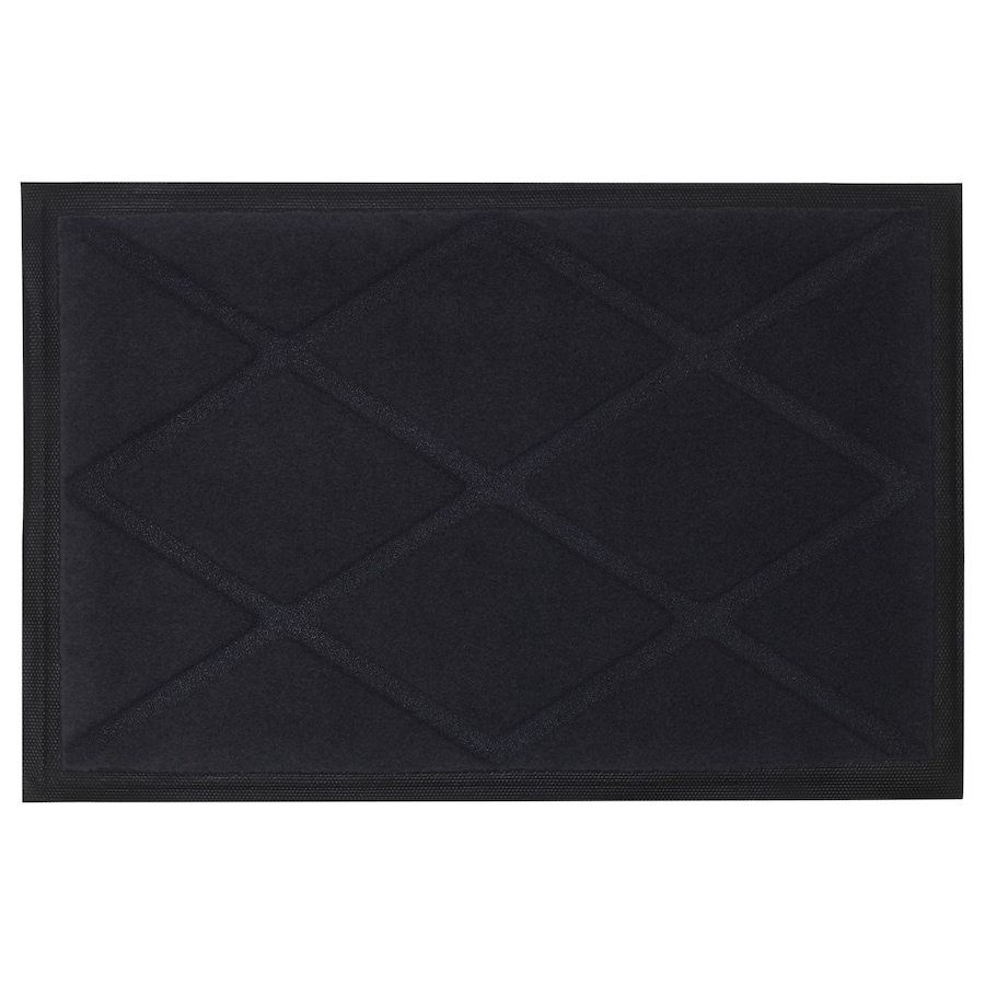 OKSBY Door mat, grey, 40x60 cm, 40392082