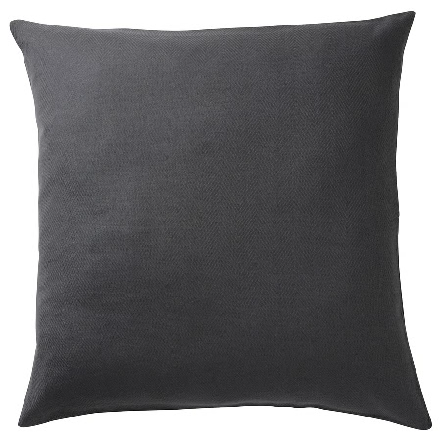 PRAKTSALVIA Cushion cover, anthracite, 50x50 cm, 10511576
