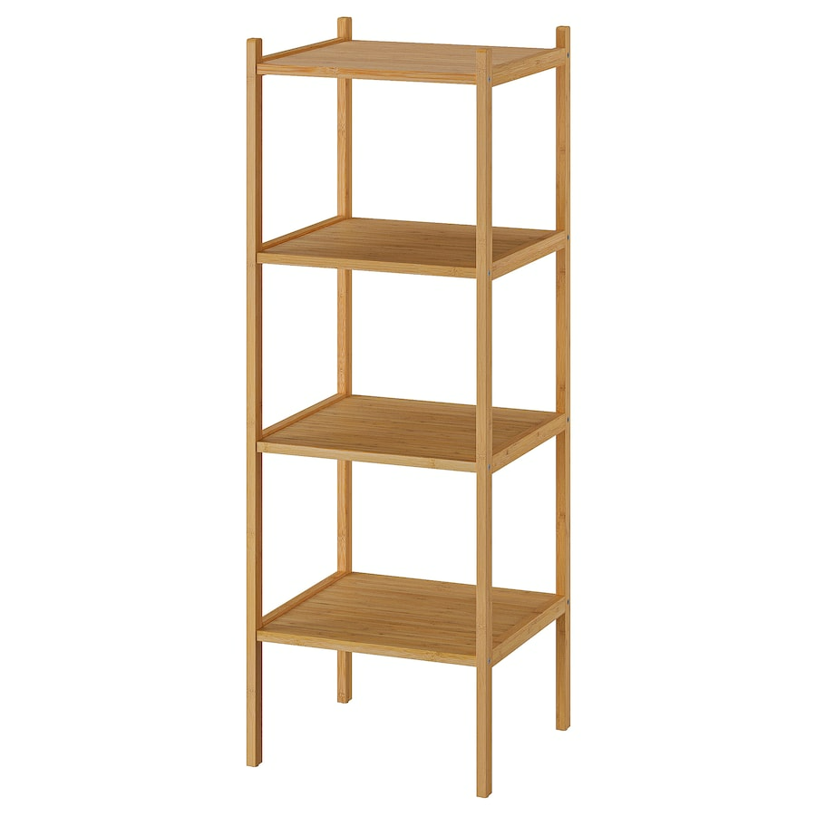 RAGRUND Shelving unit, bamboo, 37x37x104 cm, 60549421