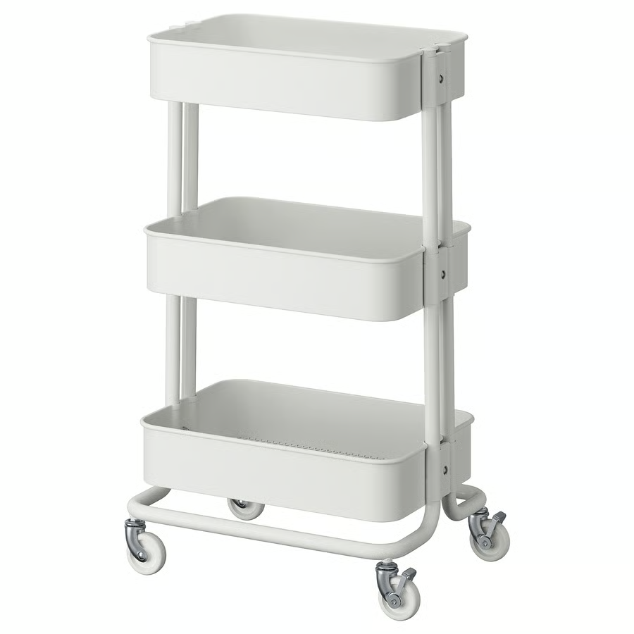 RASKOG trolley 35x45x77 cm white, 20586788