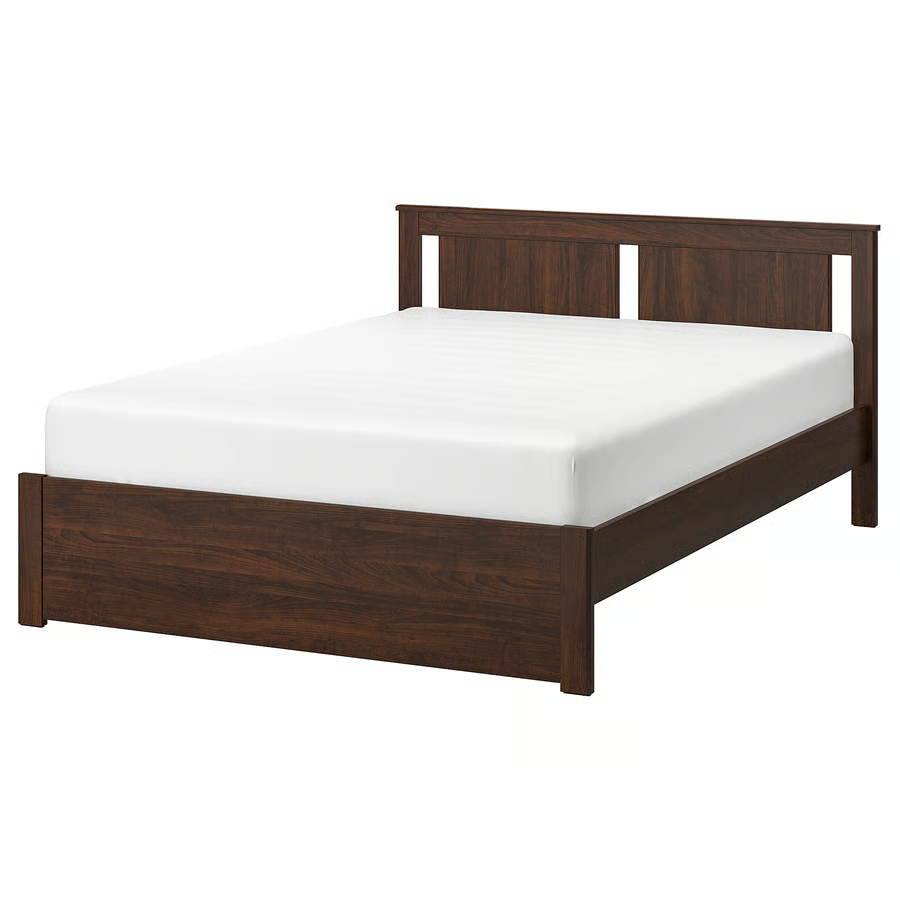 SONGESAND bed frame, brown/Lonset, 150x200 cm, 29241075